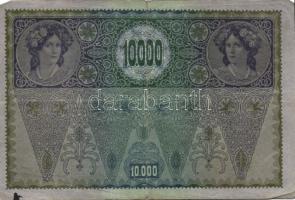 Ausztria 1918. Osztrák-Magyar Bank kiadása 10000K piros "Deutschösterreich" fny-sal (6x) T...