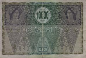 Ausztria 1918. Osztrák-Magyar Bank kiadása 10000K piros "Deutschösterreich" fny-sal (6x) T...