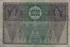 Ausztria 1918. Osztrák-Magyar Bank kiadása 10000K piros "Deutschösterreich" fny-sal (6x) T...