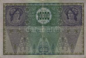 Ausztria 1918. Osztrák-Magyar Bank kiadása 10000K piros "Deutschösterreich" fny-sal (6x) T...