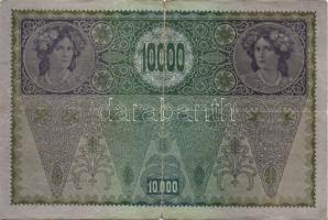 Ausztria 1918. Osztrák-Magyar Bank kiadása 10000K piros "Deutschösterreich" fny-sal (6x) T...