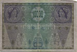 Ausztria 1918. Osztrák-Magyar Bank kiadása 10000K piros "Deutschösterreich" fny-sal (6x) T...