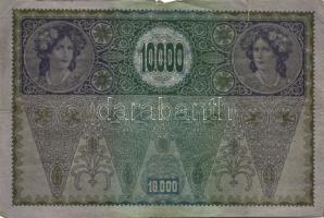 Ausztria 1918. Osztrák-Magyar Bank kiadása 10000K piros "Deutschösterreich" fny-sal (6x) T...