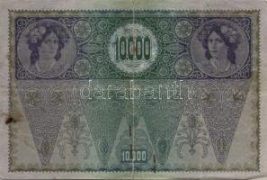 Ausztria 1918. Osztrák-Magyar Bank kiadása 10000K piros "Deutschösterreich" fny-sal (6x) T...
