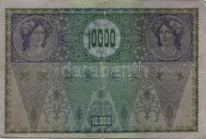 Ausztria 1918. Osztrák-Magyar Bank kiadása 10000K piros "Deutschösterreich" fny-sal (6x) T...