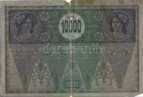 Ausztria 1918. Osztrák-Magyar Bank kiadása 10000K piros "Deutschösterreich" fny-sal (6x) T...