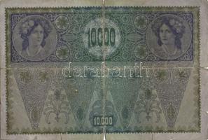 Ausztria 1918. Osztrák-Magyar Bank kiadása 10000K piros "Deutschösterreich" fny-sal (6x) T...