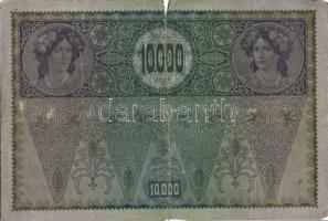 Ausztria 1918. Osztrák-Magyar Bank kiadása 10000K piros "Deutschösterreich" fny-sal (6x) T...