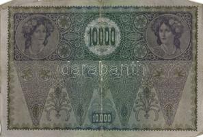 Ausztria 1918. Osztrák-Magyar Bank kiadása 10000K piros "Deutschösterreich" fny-sal (6x) T...