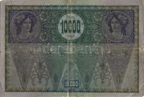 Ausztria 1918. Osztrák-Magyar Bank kiadása 10000K piros "Deutschösterreich" fny-sal (6x) T...