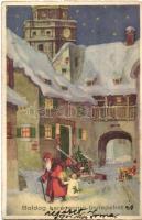 25 db RÉGI üdvözlőlap sok lithoval vegyes minőségben: húsvét, karácsony, pünkösd, újév / 25 pre-1945...