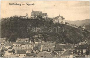 1908 Segesvár, Schässburg, Sighisoara; Evangélikus templom és gimnázium / Bergkirche / church and grammar school