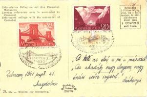 Debrecen, Református kollégium, Csokonai szobor + "1941 Gróf Széchenyi István születésének 150....