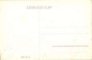 Aszód, Fő tér, Vendégfogadó és kávéház, torony pavilon, lovas szekerek. W.L. 923. (EK)