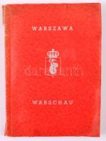 Przypkowski, dr. Tadeusz: Warszawa / Warschau. Warschau, 1936. Kiadói papírkötés, gerincnél szakadt, kopottas állapotban / paperback, damaged condition