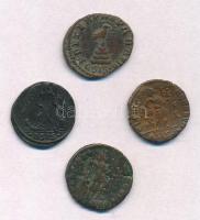 Római Birodalom 4db-os rézpénz tétel a Kr. u. IV. századból, mind Siscia verdéből T:2,2-
Roman Empi...