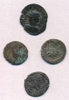 Római Birodalom 4db-os vegyes rézpénz tétel a Kr. u. III-IV századból T:2,2- patina Roman Empire 4pcs of copper coins from 3rd and 4th century AD C:XF,VF patina