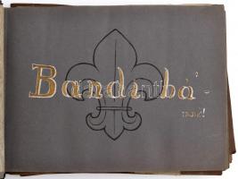 cca 1946 A 308. és a 788. sz. Kőrösi Csoma S. cserkészcsapat fotóalbuma 100 fotóval a cserkészvezető...