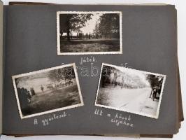 cca 1946 A 308. és a 788. sz. Kőrösi Csoma S. cserkészcsapat fotóalbuma 100 fotóval a cserkészvezető...