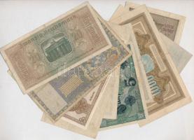 Német Birodalom / Weimar Köztársaság 1917-1945. 10db-os vegyes bankjegy tétel, mind különféle T:III,...