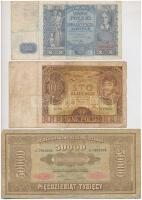 Lengyelország 1916-1948. 8db-os bankjegy tétel, mind különféle T:II-III- Poland 1916-1948. 8pcs of banknotes, all different C:XF-VG