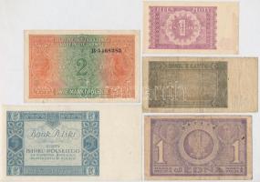 Lengyelország 1916-1948. 8db-os bankjegy tétel, mind különféle T:II-III-
Poland 1916-1948. 8pcs of ...