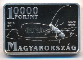 2015. 10.000Ft Ag "Duna-Ipoly Nemzeti Park / Havasi cincér" tanúsítvánnyal T:PP
