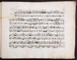 cca 1830 2 db kézzel írt és rézmetszett kotta