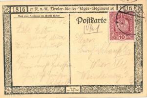 Kaiserjäger stürmen. K.u.K. Tiroler-Kaiser-Jäger Regiment 1816-1916 / WWI Austro-Hungarian K.u.K. mi...