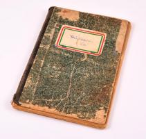 cca 1930 Térképgyűjtemény(iskolai kis atlasz?), kiadja: Magyar Földrajzi Intézet Rt., 58p