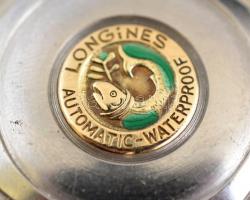 Longines Conquest Calendar Automatic karóra szép, működő állapotban, bőr szíjjal / Nice, working con...