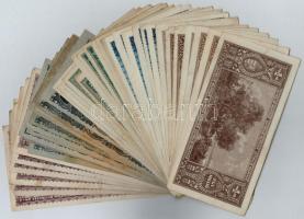 58db-os vegyes magyar Milpengő bankjegy tétel T:III