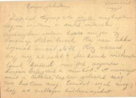 1941 2 db levél Pfeifer György zsidó I/3. KMSZ-től (közérdekű munkaszolgálatos) édesapjának Pfeifer ...