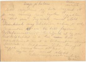 1941 2 db levél Pfeifer György zsidó I/3. KMSZ-től (közérdekű munkaszolgálatos) édesapjának Pfeifer ...