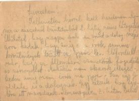 1942 Székely György zsidó 101/11. KMSZ (közérdekű munkaszolgálatos) levele feleségének Székely Györg...