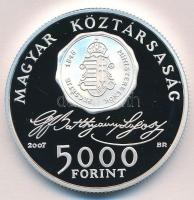 2007. 5000Ft Ag "Batthyány Lajos" tanúsítvánnyal,  T:PP Adamo EM209