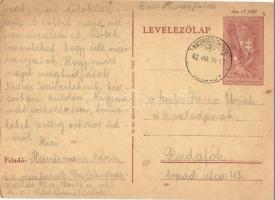 1942 Hautzmann Mária zsidó KMSZ (közérdekű munkaszolgálatos) levele a bácsandrásszállási munkatáborból / WWII Letter from a Jewish labor servicewoman from the labor camp of Backi Sokolac. Judaica (EK)