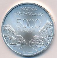 2009. 5000Ft Ag "Világörökség helyszínek: Budapest" tanúsítvánnyal T:BU Adamo EM223