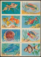 32 db magyar levélzáró (halak és gombák)