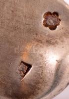 Ezüst(Ag) kanalak, különböző méretekben, 3 db, h: 16, 18, 21 cm, nettó: 118 g