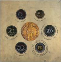 2012. 5Ft-200Ft (6xklf) forgalmi szett "Az első magyar aranyforint" + I. Károly aranyforin...