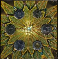 2012. 5Ft-200Ft (6xklf) elsőnapi veret, forgalmi sor dísztokban "Magyarország Alaptörvénye"...