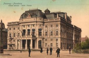 1909 Pozsony, Pressburg, Bratislava; Városi színház / theater (EK)