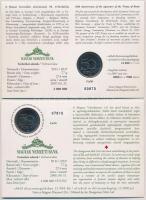 2006. 50Ft "125 éves a Magyar Vöröskereszt" első napi veret számozott emléklapon + 2007. 5...