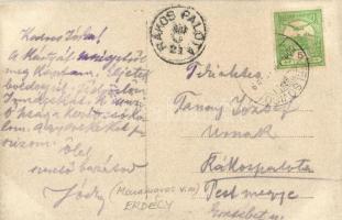 1908 Felsővisó, Viseu de Sus (Máramaros, Maramures); Fő tér, Római katolikus templom és iskola / mai...