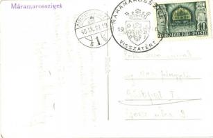 1940 Máramarossziget, Sighetu Marmatiei; bevonulás, Hotel Europa, üzletek / entry of the Hungarian t...