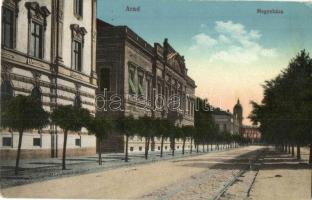 Arad, Megyeháza, villamos sín. Kiadja Kerpel Izsó 2536. / county hall, tramway (EK)