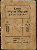 Képes magyar bélyegek gyűjtő könyve benne 141 db bélyeg beragasztva (2 sérült)