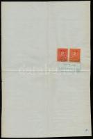 1933 A Gábor Áron munkásszövetség kispesti csoporjának megalakulásához hozzájáruló nyilatkozat