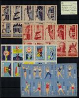 Ritkán látható csehszlovák gyufacímke sorok vágatlan íveken